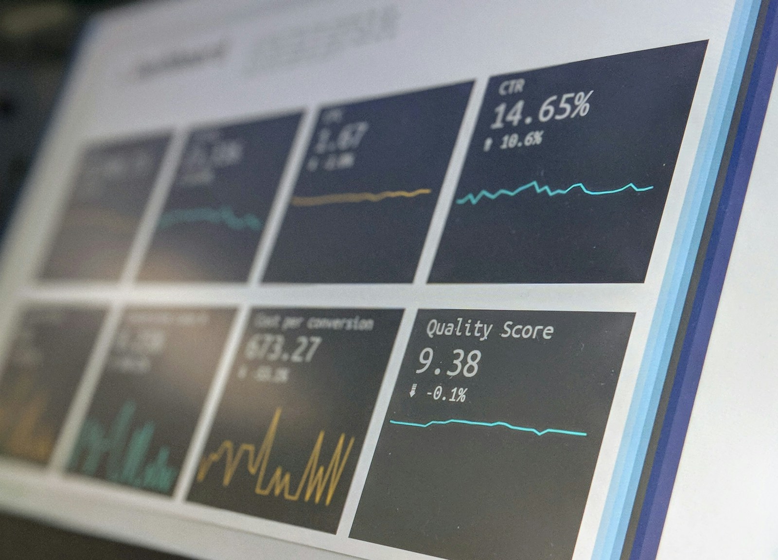 Analytic dashboard and statistic data
