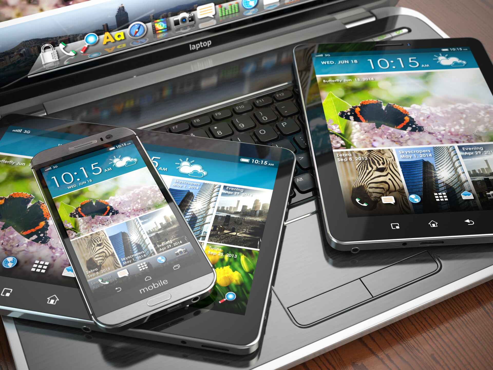 Similarities between mobile app and website: accessibility across various devices.