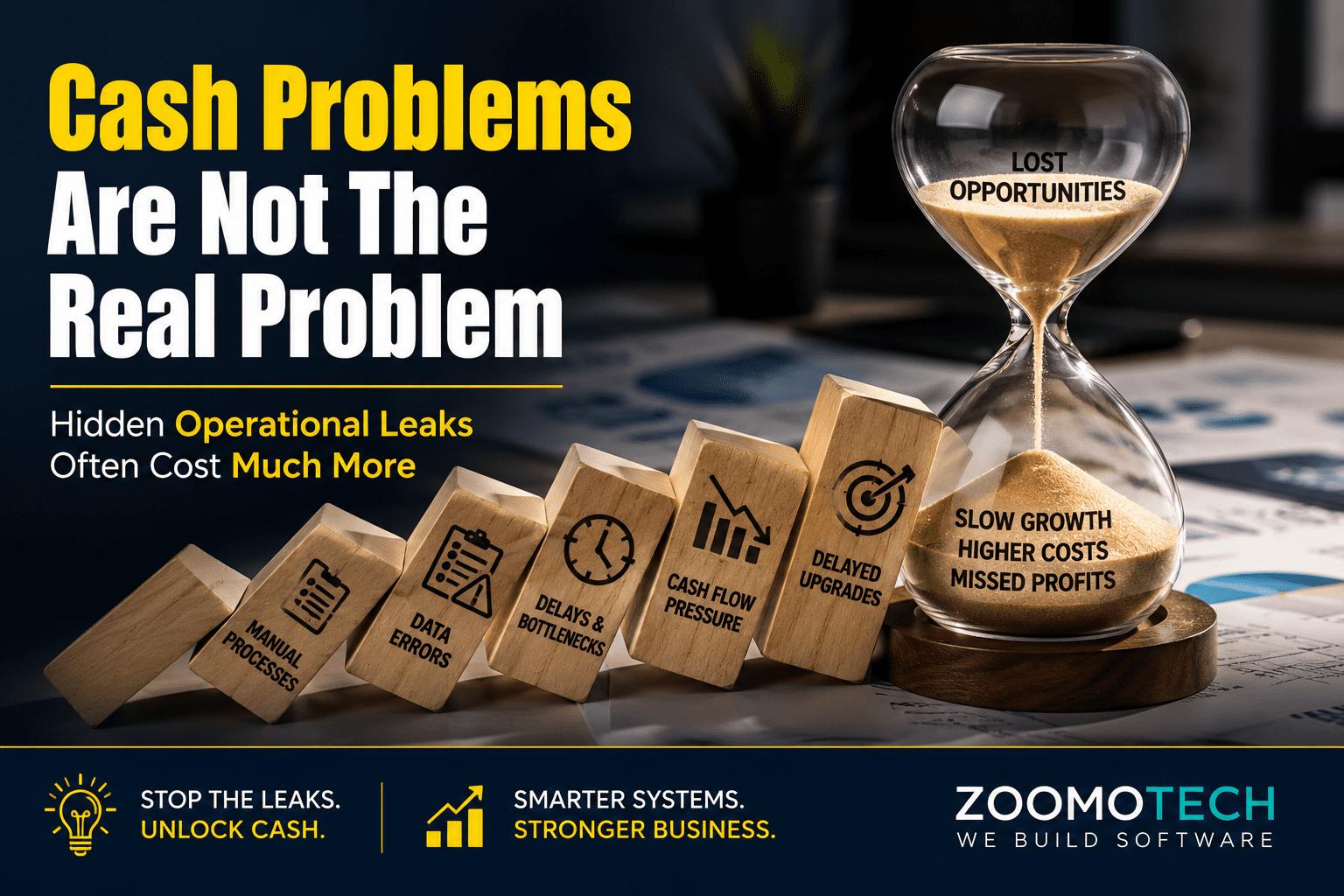 Malaysian SME cash flow issues caused by manual processes, data errors, operational bottlenecks and delayed system upgrades leading to higher costs and slower business growth